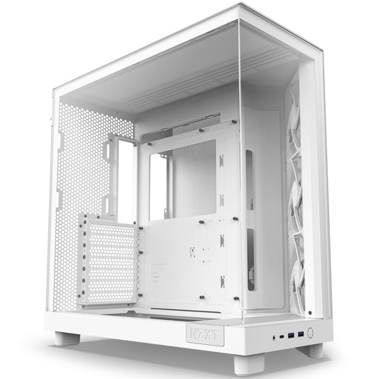 NZXT H6 Flow White ATX MidTower Gaming Case