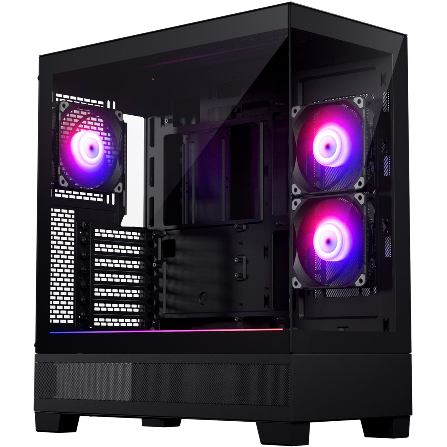 Phanteks XT VIEW Black ATX Case Tempered Glass