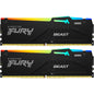 Kingston Fury RGB Beast 32GB DDR5 RGB Desktop RAM Kit 2x 16GB - 6000MT/s - CL36 - AMD EXPO