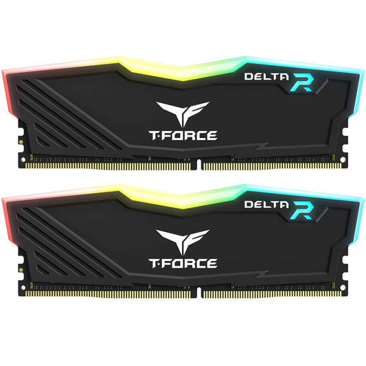 TeamGroup T-Force Delta RGB 16GB DDR4 3200Mhz Desktop RAM Kit - Black