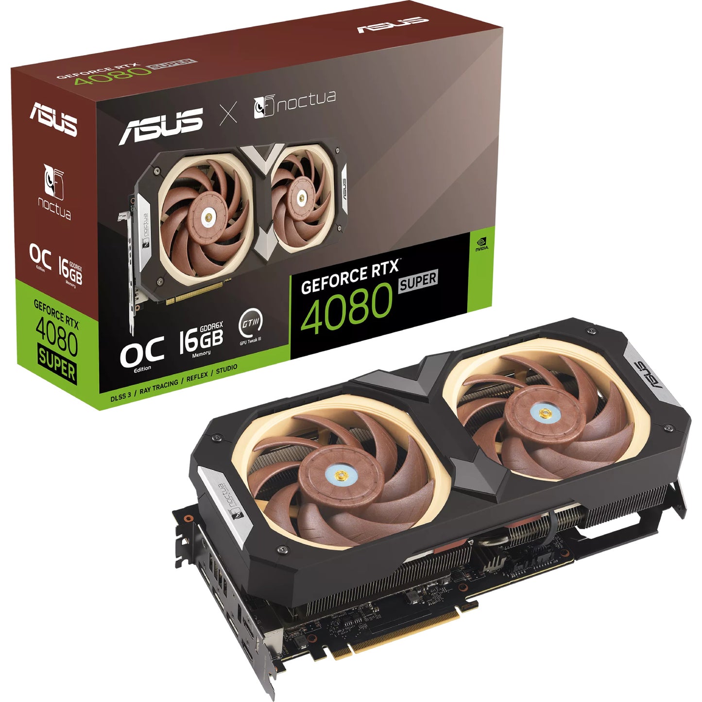 ASUS NVIDIA GeForce RTX 4080 SUPER OC NOCTUA Edition 16GB GDDR6X Graphics Card