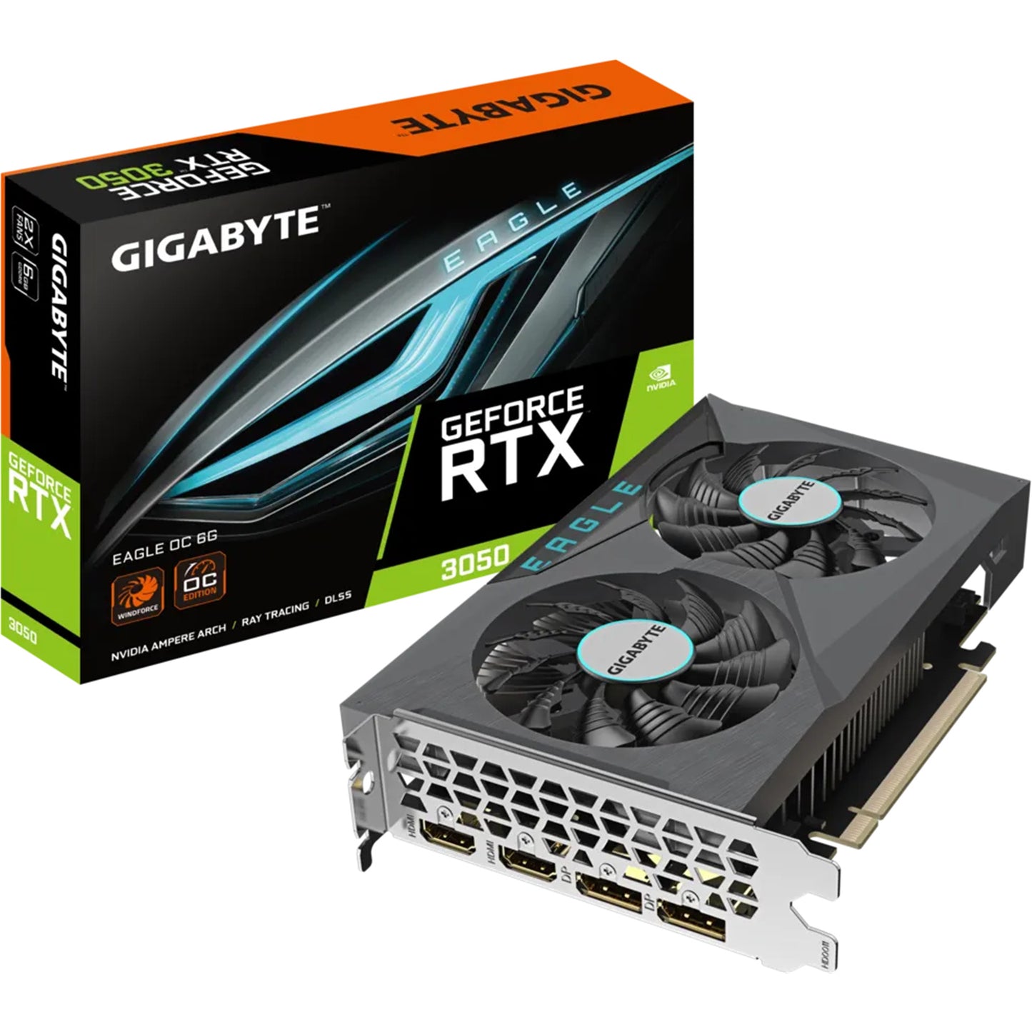 Gigabyte NVIDIA GeForce RTX 3050 Eagle OC 6GB GDDR6 Graphics Card