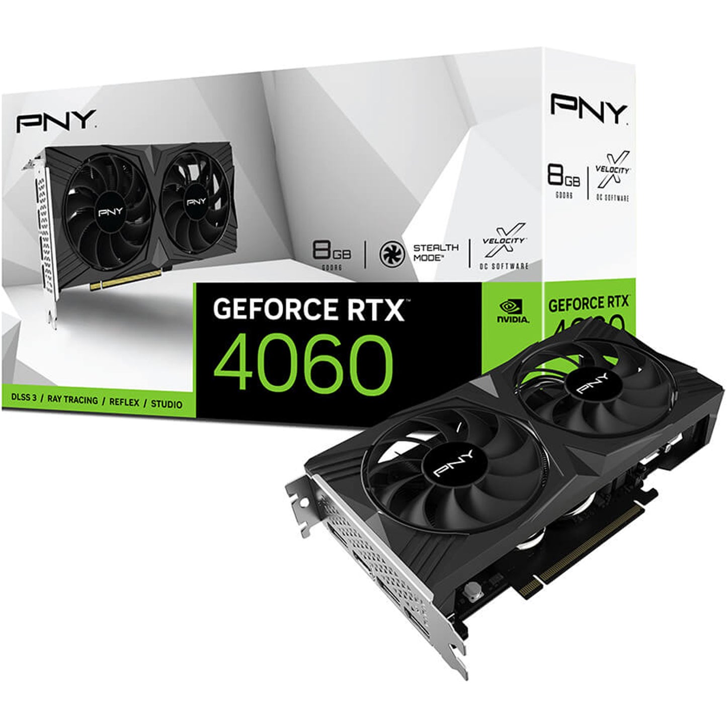 PNY NVIDIA GeForce RTX 4060 8GB GDDR6 Dual Fan GPU